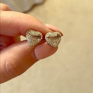 Juicy Couture heart studs